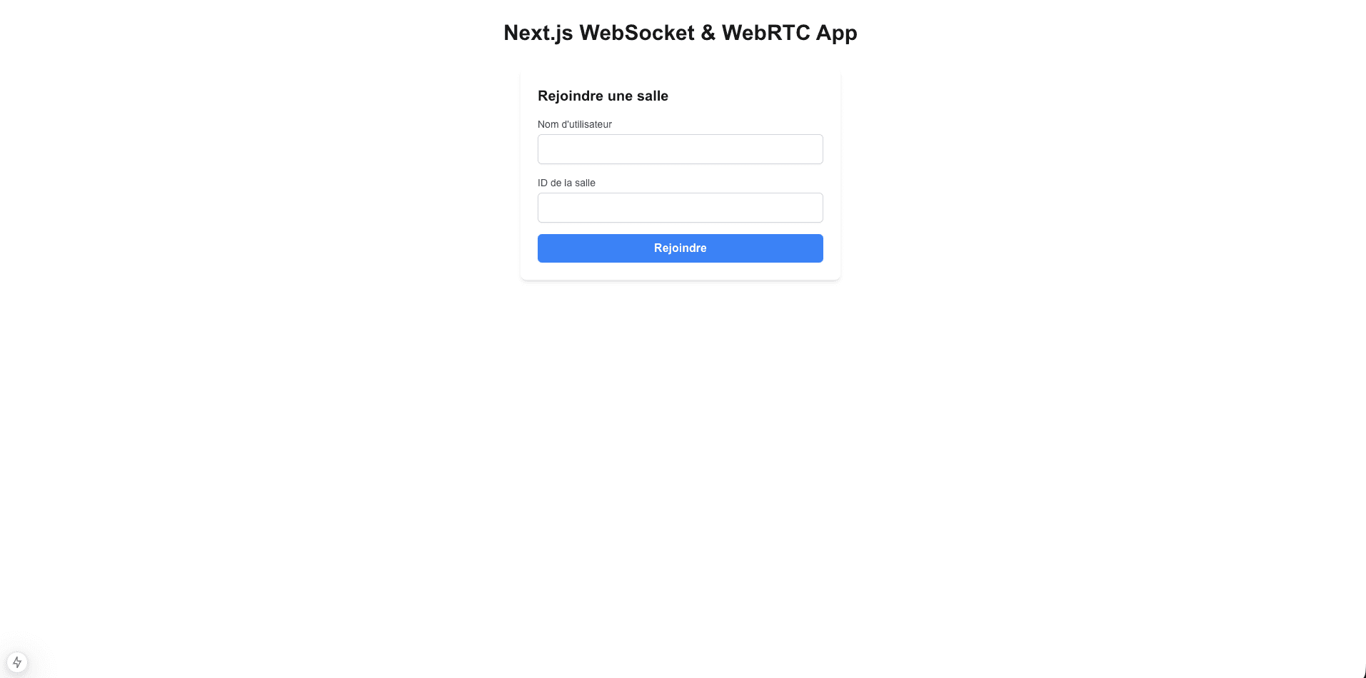 App WebSocket WebRTC