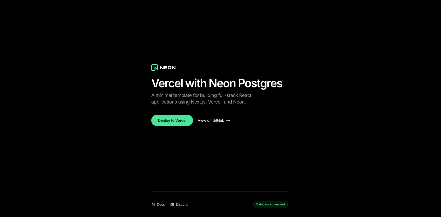 Vercel Neon App